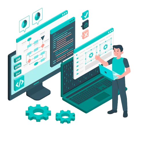 web development illustration